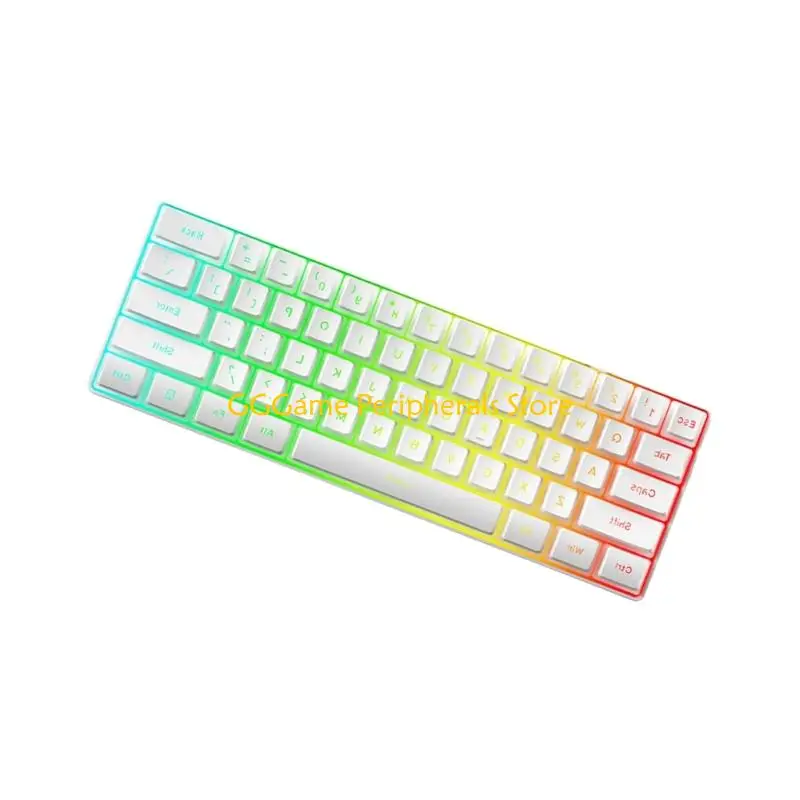 U55B Mechanical Gaming Keyboard LED Backlit Keycap Keyboard 61 Keys Corded Computer Keyboard for Laptop Gamer Office Work detail