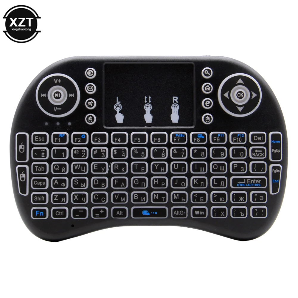 i8 Mini Wireless Battery Keyboard 2.4GHz English Language Air Mouse With Touchpad Handheld for Laptop Android TV Box PC detail