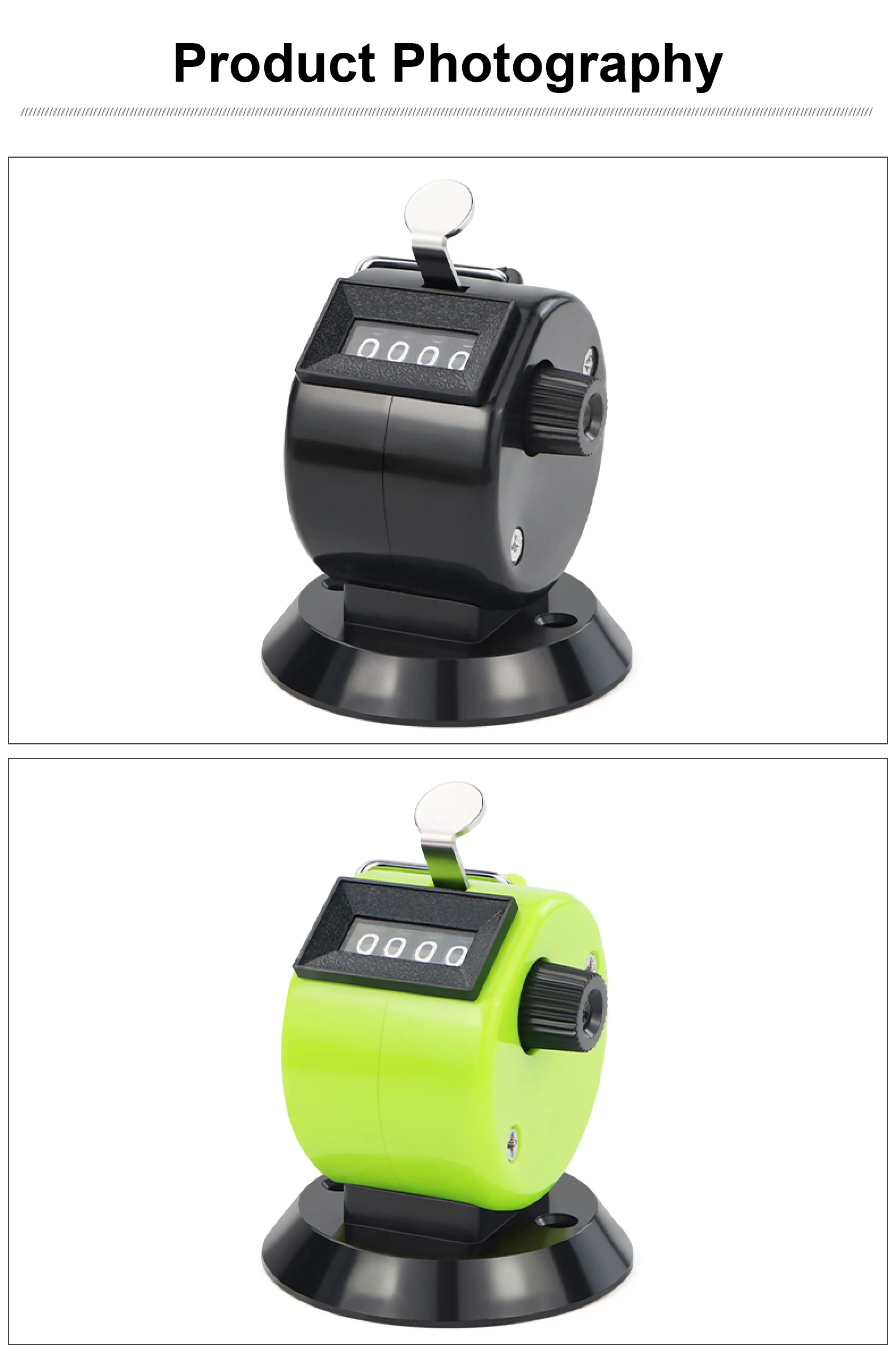 4 Digit Handheld Mechanical Tally Counter Clicker for Events Crowd Counting Warehouse Attendance 09999 No Battery detail