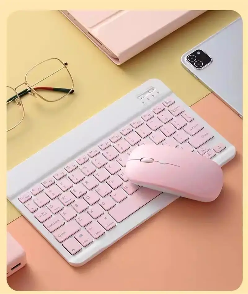 NexusClick Bluetooth Keyboard and Mouse For iPad Xiaomi Samsung Huawei Phone,Slim Mini Wireless Keyboard For Android IOS Windows detail