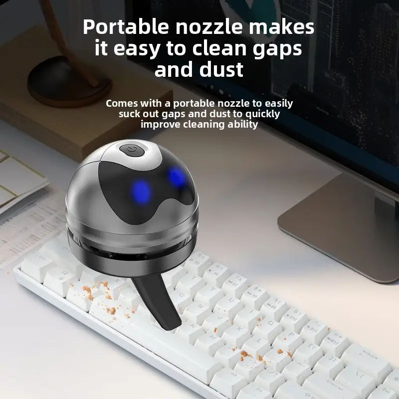 Student Desktop Vacuum Cleaner Black Knight Wireless Handheld Portable for Eraser Shreds Cleaning mini product view