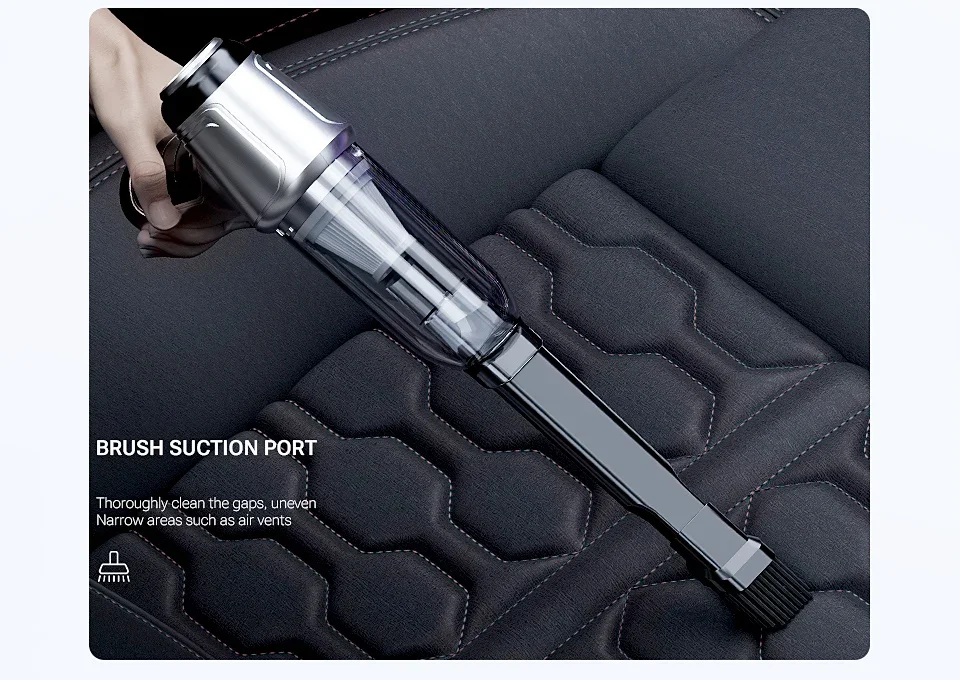 SZUK Wireless Portable Car Vacuum Cleaner Strong Suction Handheld Vacuum Home & Car Dual Use Robot Cleaner For Desktop Keyboard detail