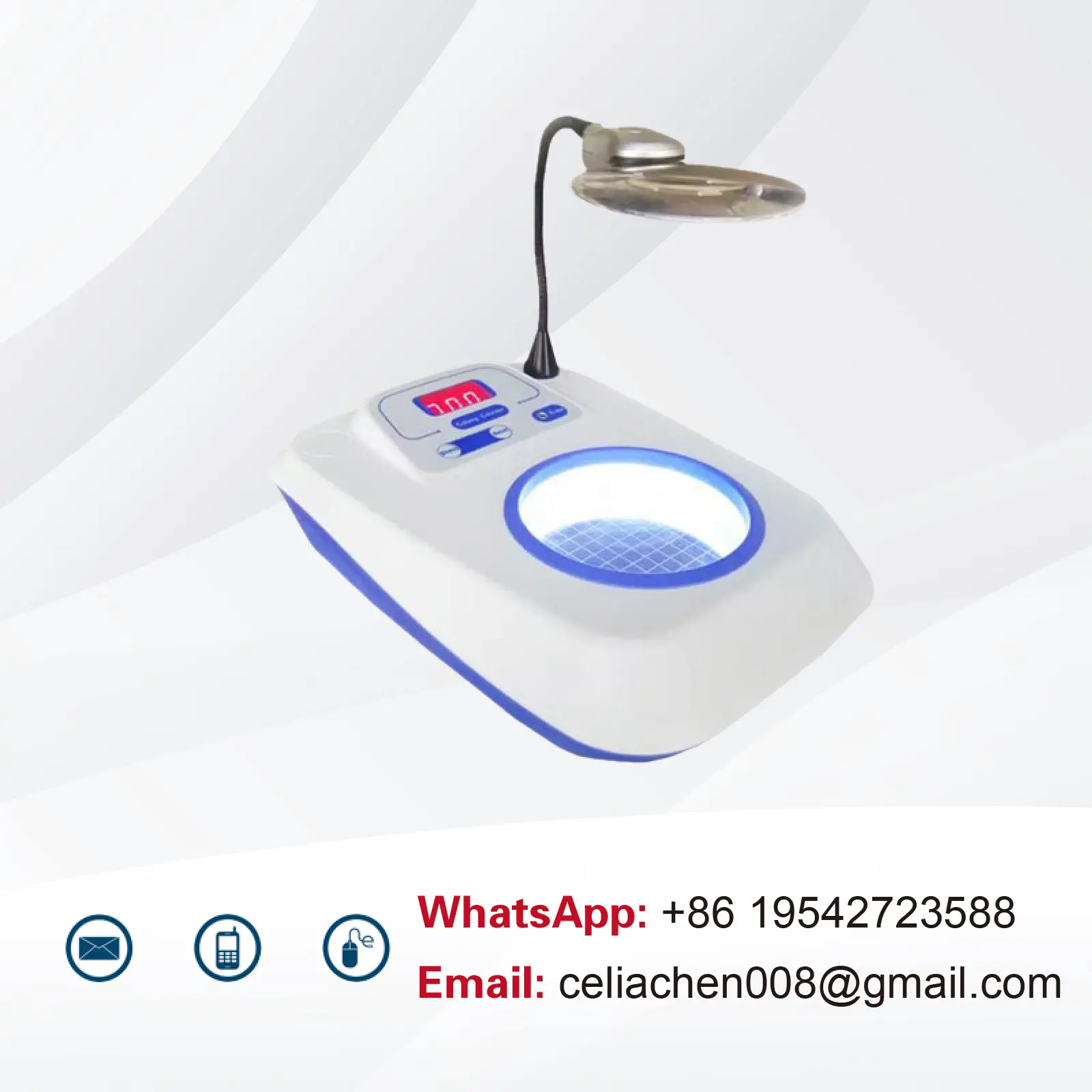Digital Colony Counter XK97-A 220V  Bacterial Colony Counting Device Semi-Automatic Lab Colony Counter with LED Display product view