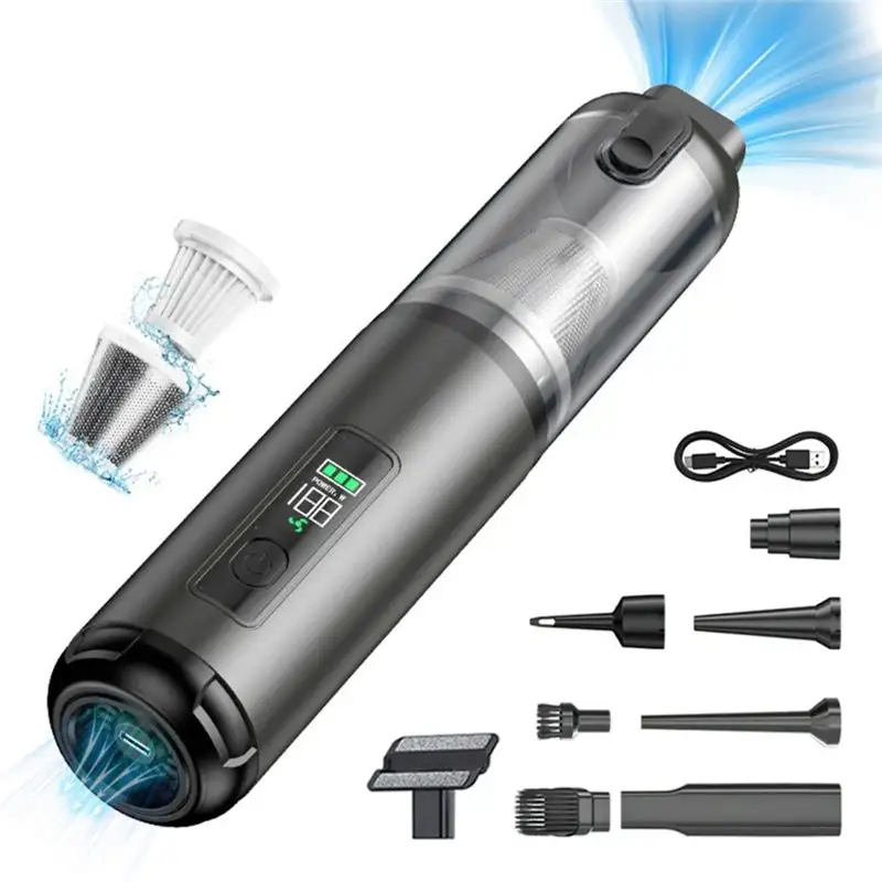 2026-Car Office Desk,Keyboard Cordless Handheld Vacuum Cleaner 16000Pa Suction Portable Mini For Small Jobs product view