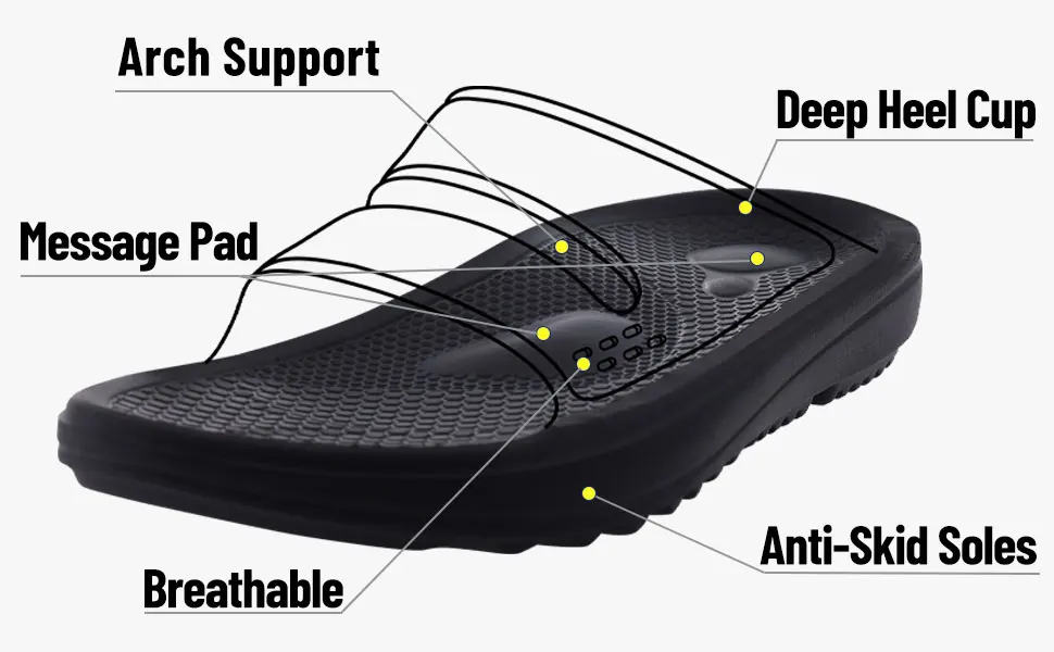 Bebealy Women Orthopedic Slippers With Arch Support Outdoor Men Slippers Soft Antiskid Home Slippers Indoor EVA Cloud Slippers detail