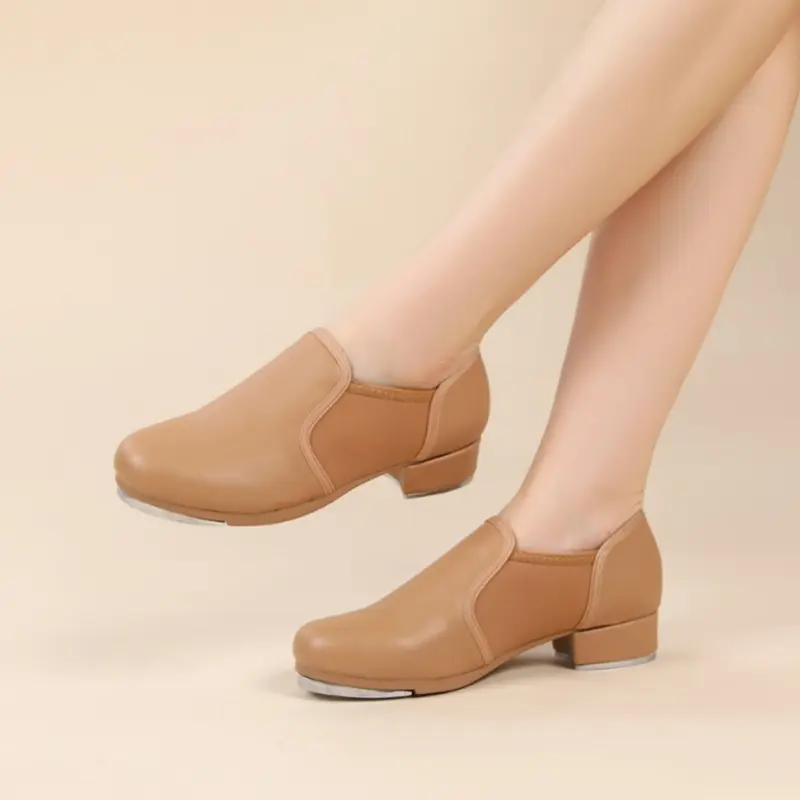 Tap Dance Shoes Sports Dance Shoes Women/Men Kicked Shoes Performance Tap Dancing Shoes Step Sneakers High-impact Aluminum Plate product view