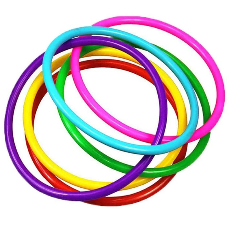 10pcs Plastic Throwing Ring Target Throwing Set Circle Carnival Game Children's Intellectual Development Education Exercise Toys detail