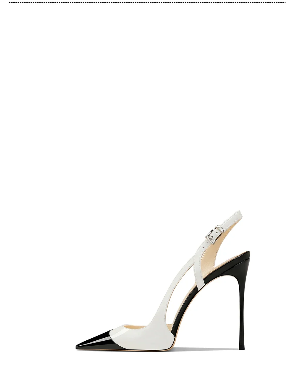 White Patent Leather Design with a High-End and Non-Tiring Foot Feel. 2026 New Pointed and Slim Heeled High Heels for Women detail