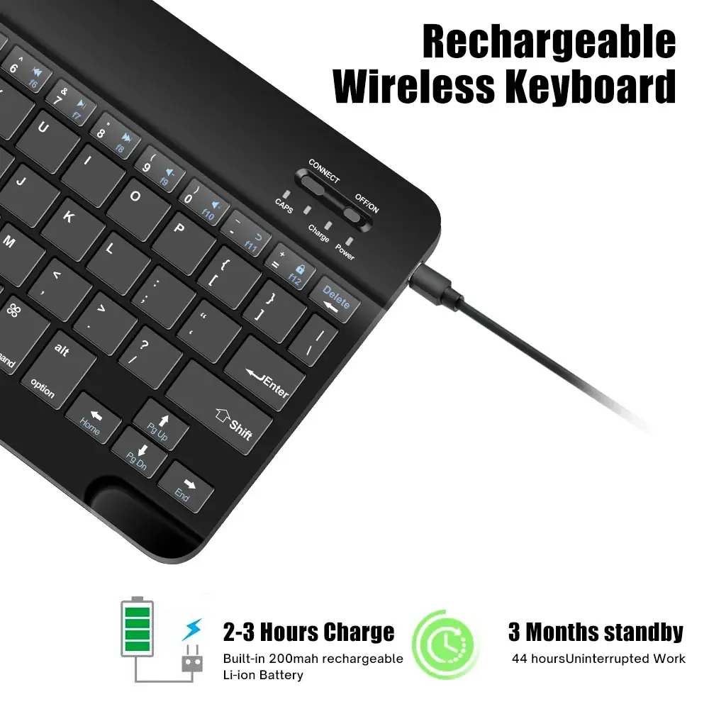 Tablet Wireless 10inch Keyboard For iOS Android Windows For iPad Huawei Samsung Teclado Bluetooth-compatible Keyboard and Mouse product view