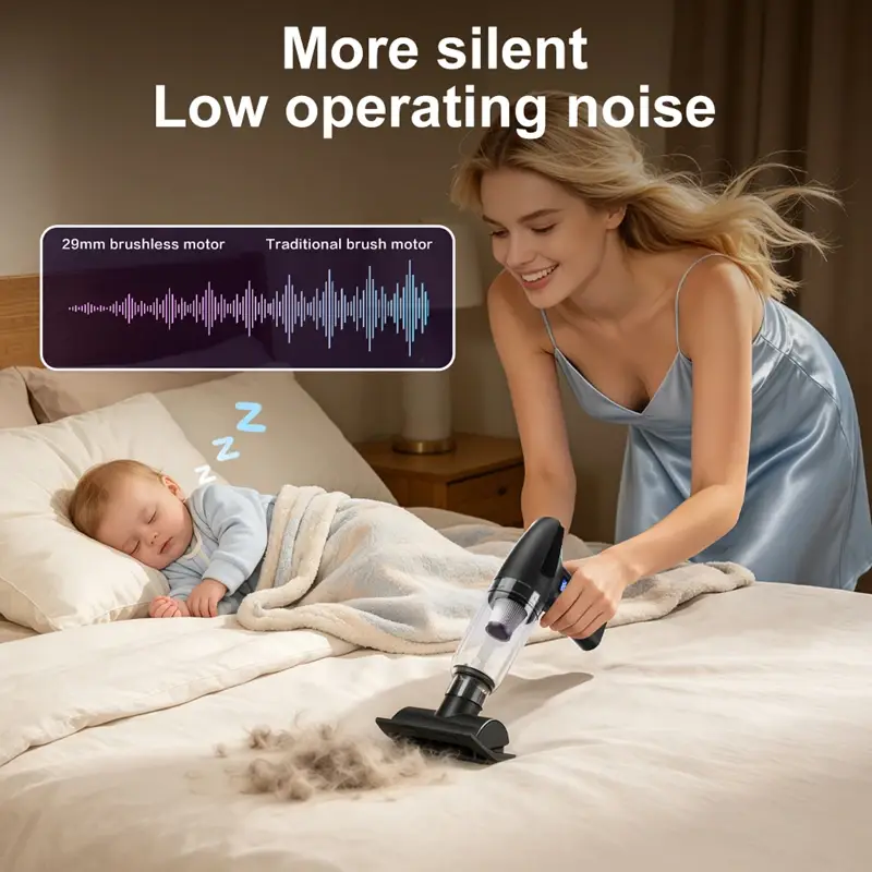Cordless Handheld Vacuum Household Car Wet Dry Dust Buster USB Rechargeable Portable High-power Dual-use Vacuum Cleaner product view