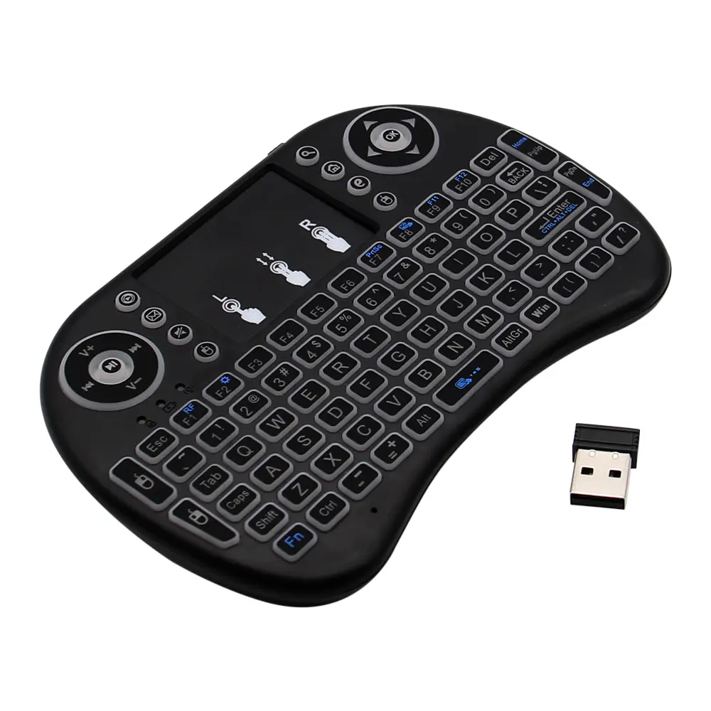 i8 Mini Wireless Battery Keyboard 2.4GHz English Language Air Mouse With Touchpad Handheld for Laptop Android TV Box PC product view