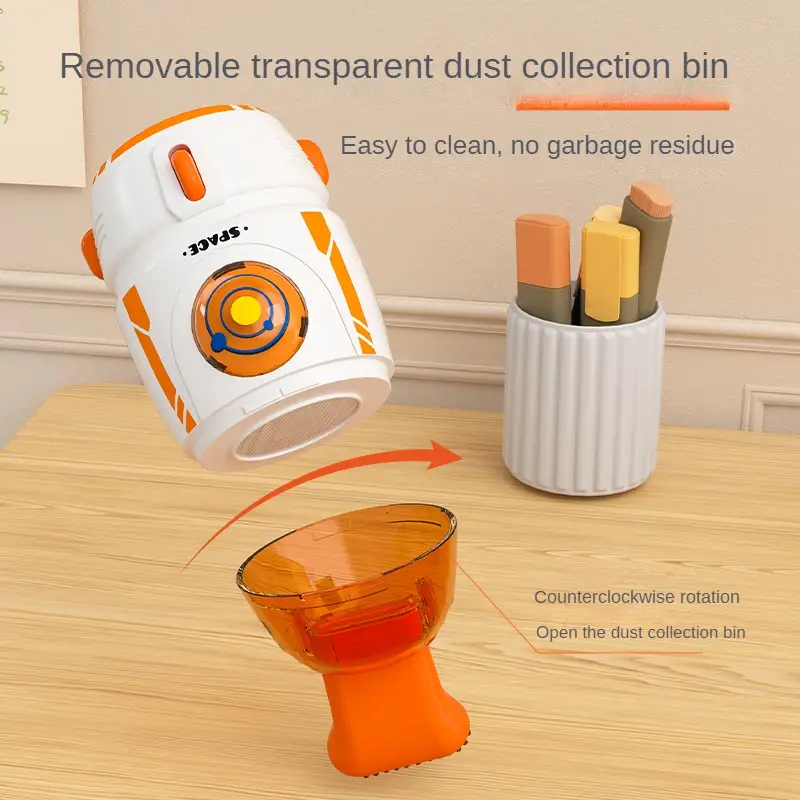 2026 New Desktop Vacuum Cleaner Electric Usb Charging Night Light Handheld Desktop Cleaner Rubber Shavings Mini Keyboard Dust product view