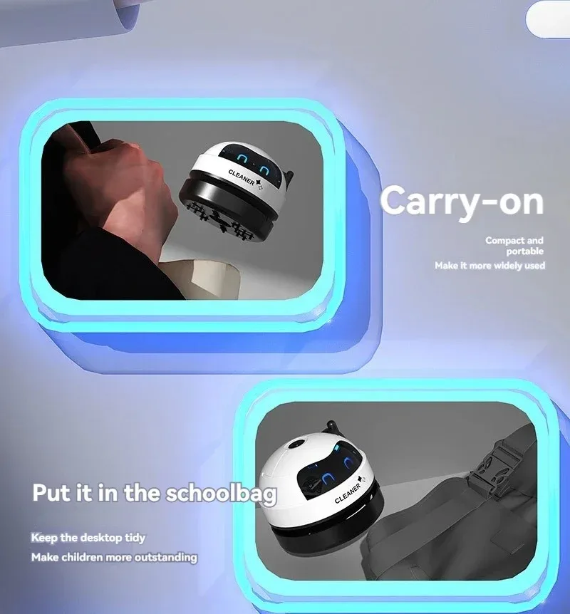 Mini Handheld USB Rechargeable Vacuum Cleaner For Keyboard Car Pet Hair Rubber Shavings Desktop Dust Removal detail