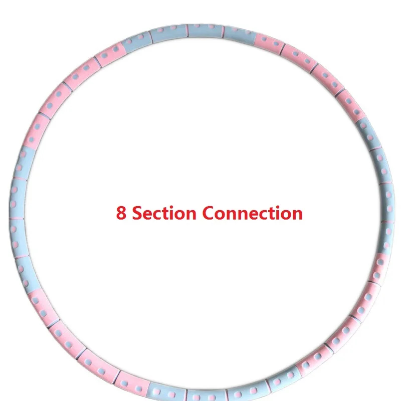 8 Section Sport Hoop Abdomen Circle Exercise Home Bodybuilding Lose Weight Yoga Hoop Exercise Crossfit Fitness Workout detail