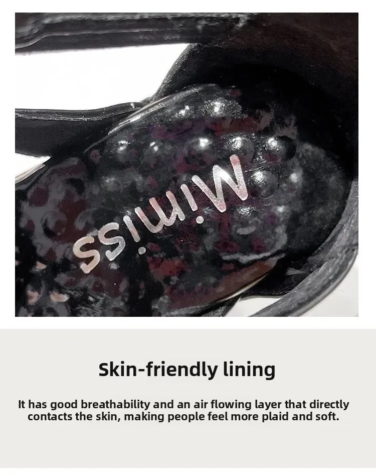 Women's High Heel Sandals 13CM Slope Heel Thick Bottom Cross Band Fish Mouth Shoes New Style Increased Height Summer Shoes detail