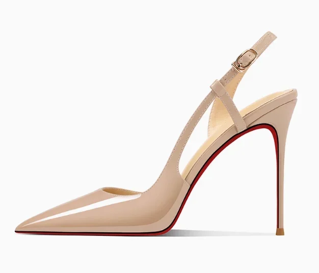 White Patent Leather Design with a High-End and Non-Tiring Foot Feel. 2026 New Pointed and Slim Heeled High Heels for Women detail