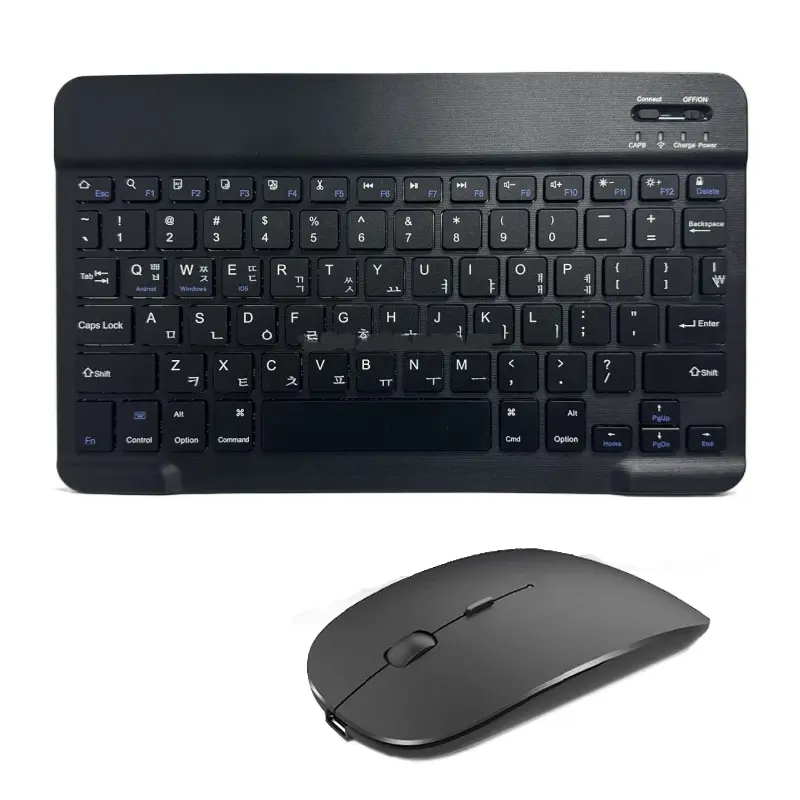 Spanish French Bluetooth Wireless Keyboard Azerty Russian Korean For iPad Mac PC Tablet Cell Phone Laptop And Mouse Mini With N product view