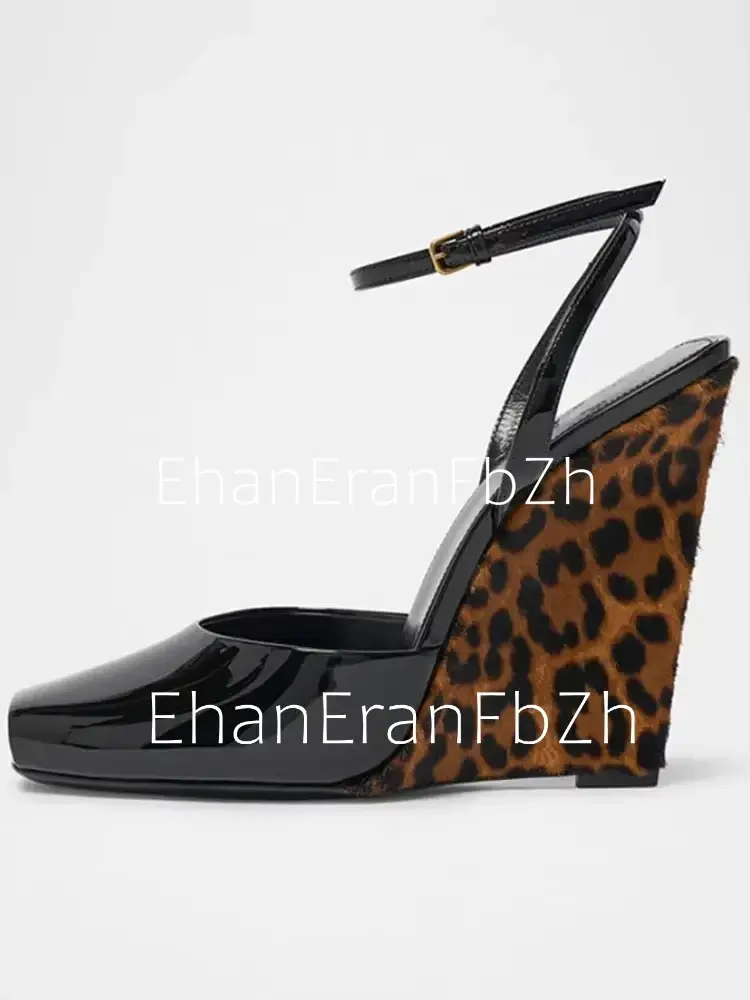 Summer New Slope High Heel Sandals Fish Mouth Thick Bottom High Heel Shoes Fashion Party Sexy Women's Large Sandals product view