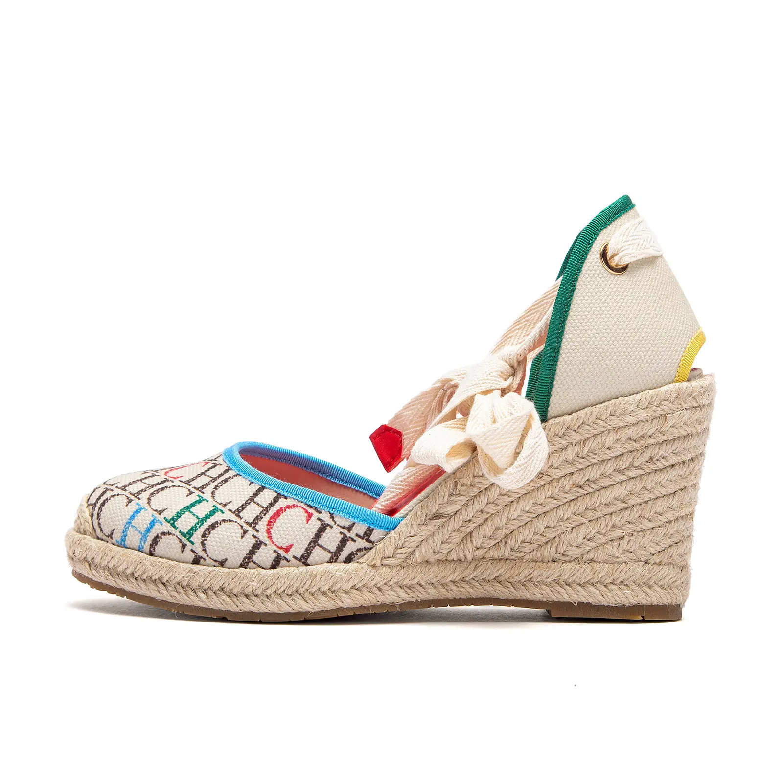 Women's Sandals 2025 New Hemp Bottom Slope Heel Sandals Comfortable and Breathable Holiday Beach Women's Shoes 8CM product view