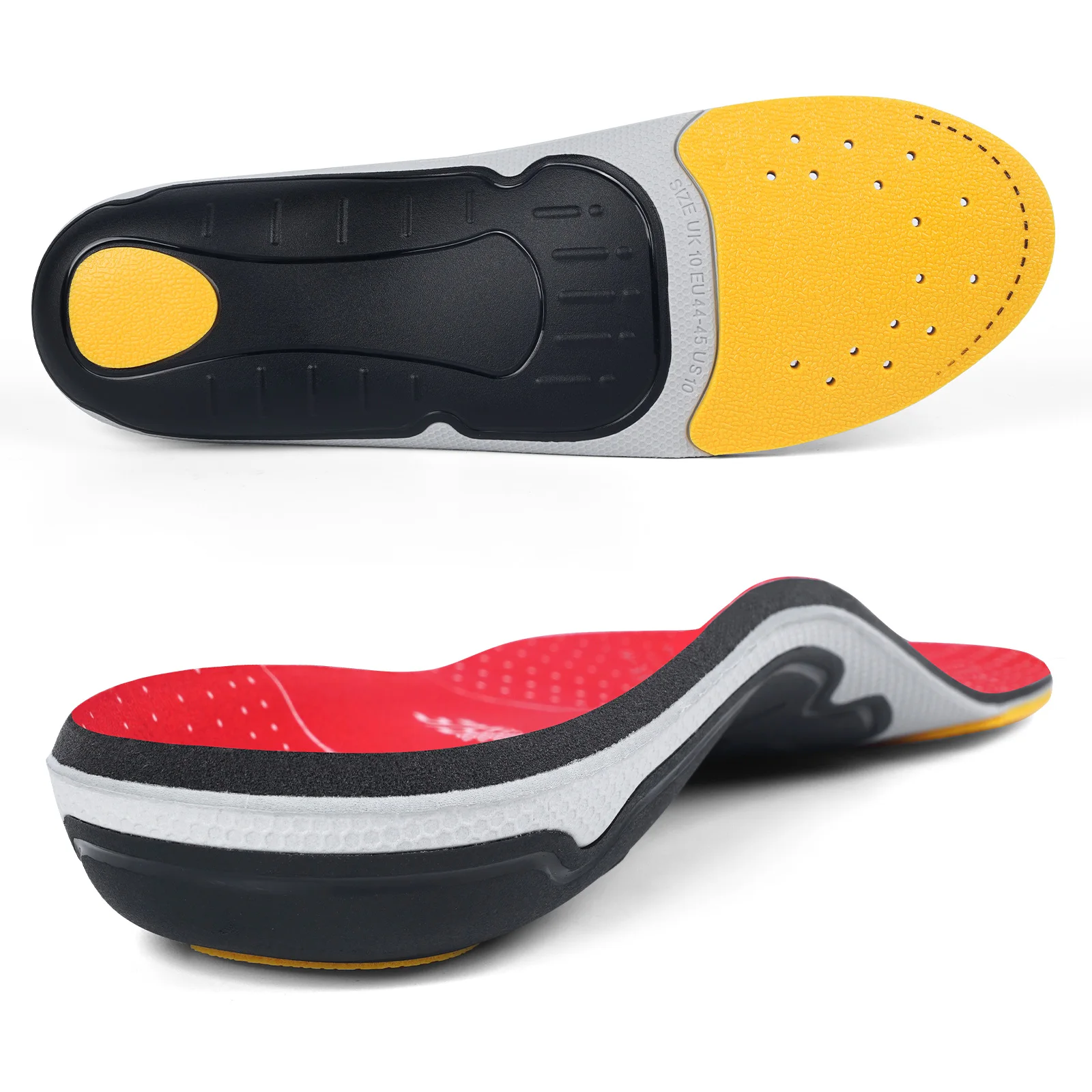 Flat Feet Template Arch Support Orthopedic Insoles,Men Women Plantar Fasciitis Heel Pain Orthotics Insoles Sneakers Shoe Inserts detail