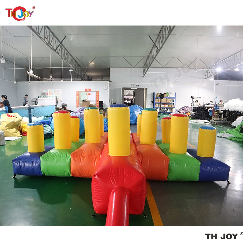 Carnival Interactive Pumpkin Loop Game Inflatable Holiday Hula Ring Toss Game Hoop Throwing Game Backyard Hula Hoop Tossing Toy detail