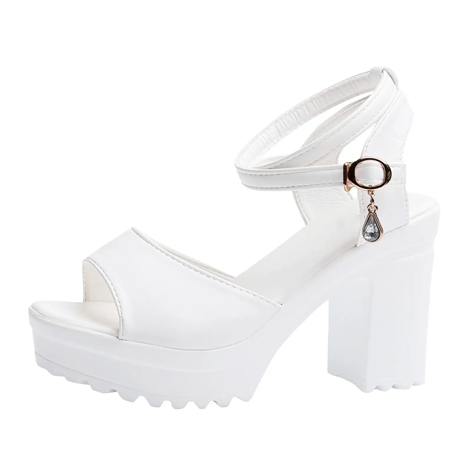 Women Fish Mouth Platform High Heels Wedges Buckle Slope Sandals Women Shoes Woman Platform High Heels Sandals High Heels product view