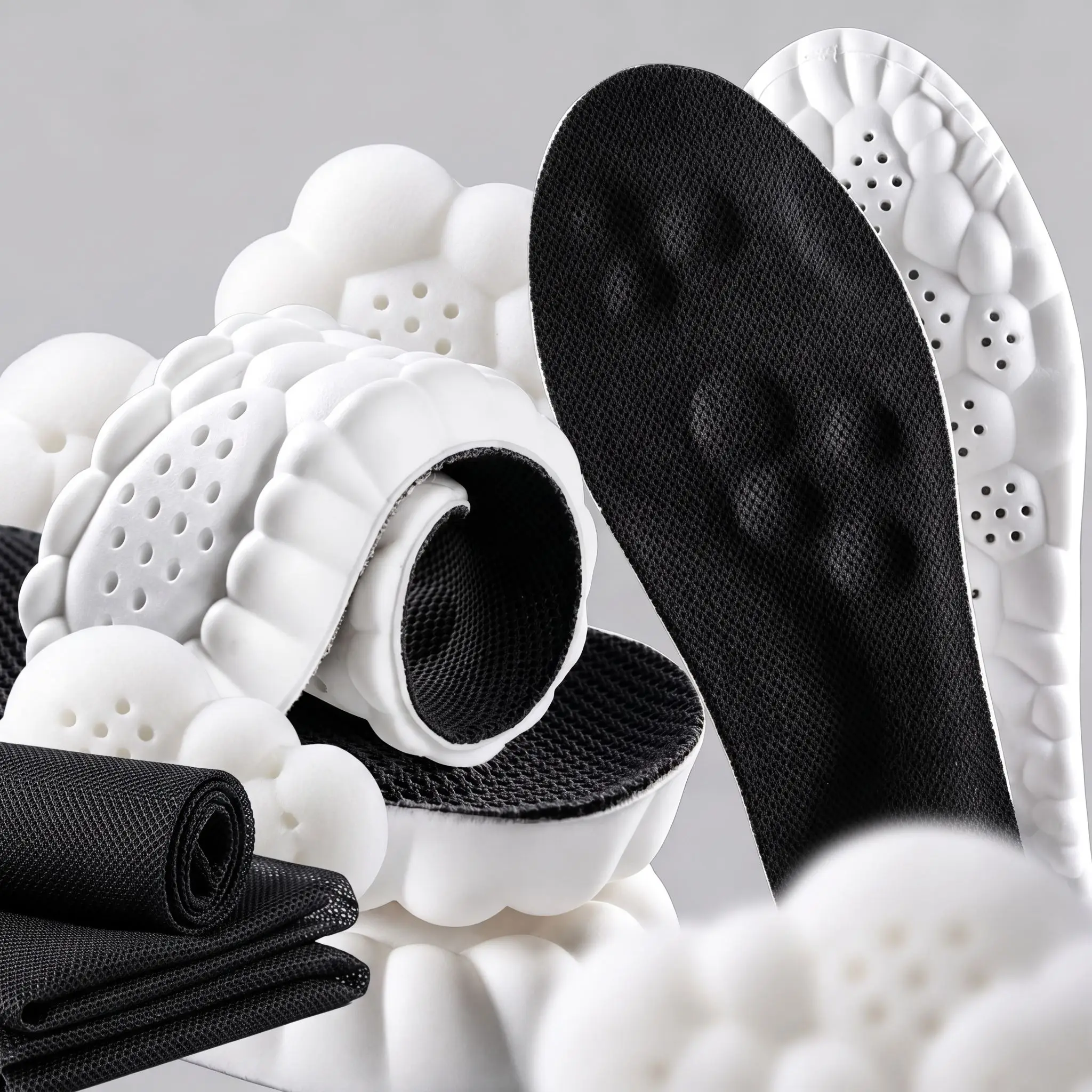 Cloud Bubble Shock Absorbing Shoe Insoles, Breathable Soft Sports Insoles, Comfort Foot Cushion Inserts for Outdoor & Casual Shoes detail