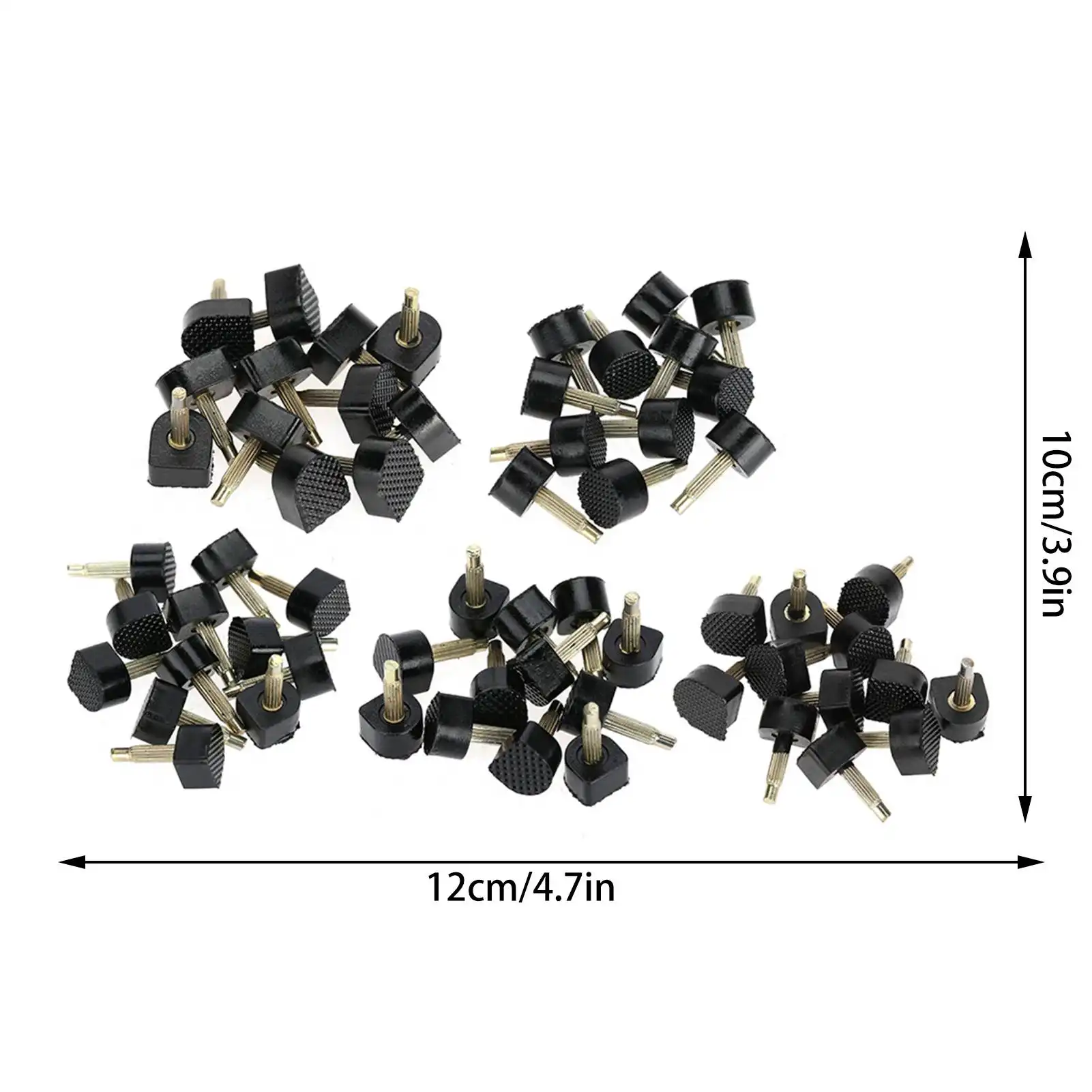 60Pcs High Heel Shoe Repair Nail 5 Different Size Shoe Repair Tips Taps Dowel Lifts Replacement Heel Stoppers Protectors product view