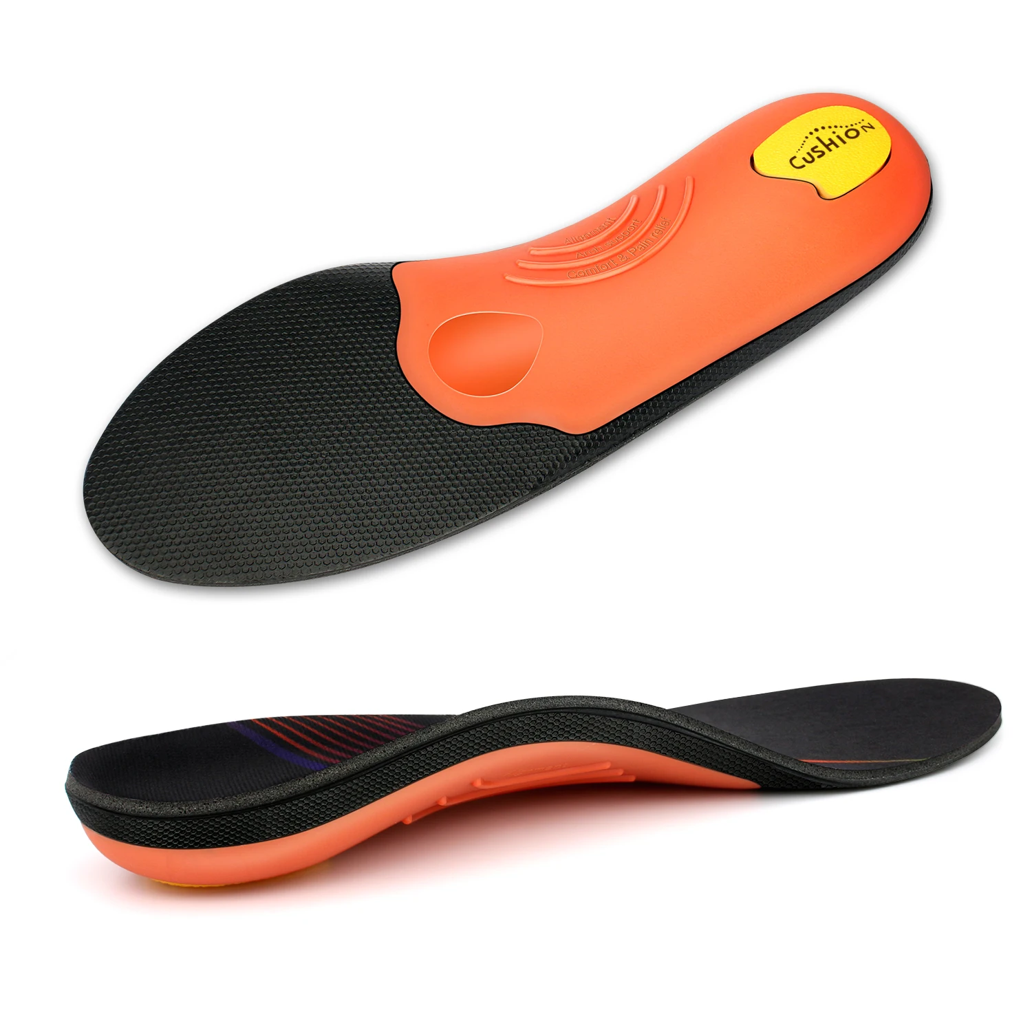Flat Feet Template Arch Support Orthopedic Insoles,Men Women Plantar Fasciitis Heel Pain Orthotics Insoles Sneakers Shoe Inserts detail