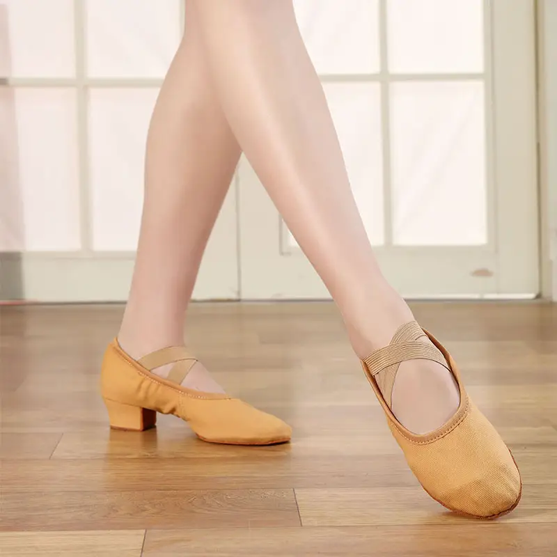 Women Ballet Dance Shoes for Girls Ballroom Teachers' shoes Ladies Modern Tango Dancing Shoes Salsa Training Shoes 3.5CM Heels product view