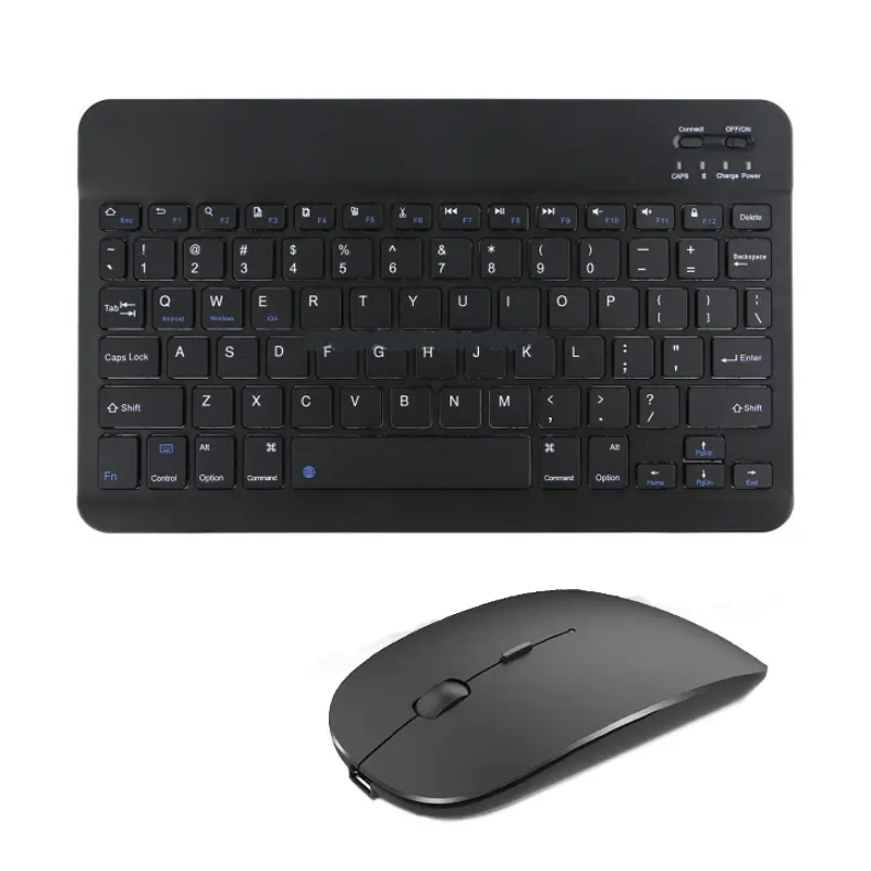 Spanish French Bluetooth Wireless Keyboard Azerty Russian Korean For iPad Mac PC Tablet Cell Phone Laptop And Mouse Mini With N product view