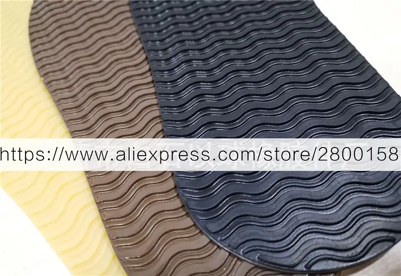 1 Pair DIY Rubber Full Sole Repair Shoes Tire Grain Wave Pattern Repair Worker Shoes Outsole 4mm Stick On Full Soles Heel Pads product view