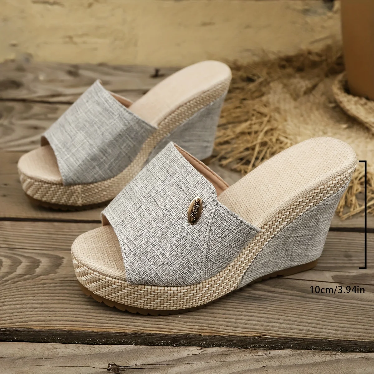 Summer 2026 Outdoor Fashionable Versatile Slope Heel Sandals New Arrival Comfortable Casual Slip-On Women's Shoes detail