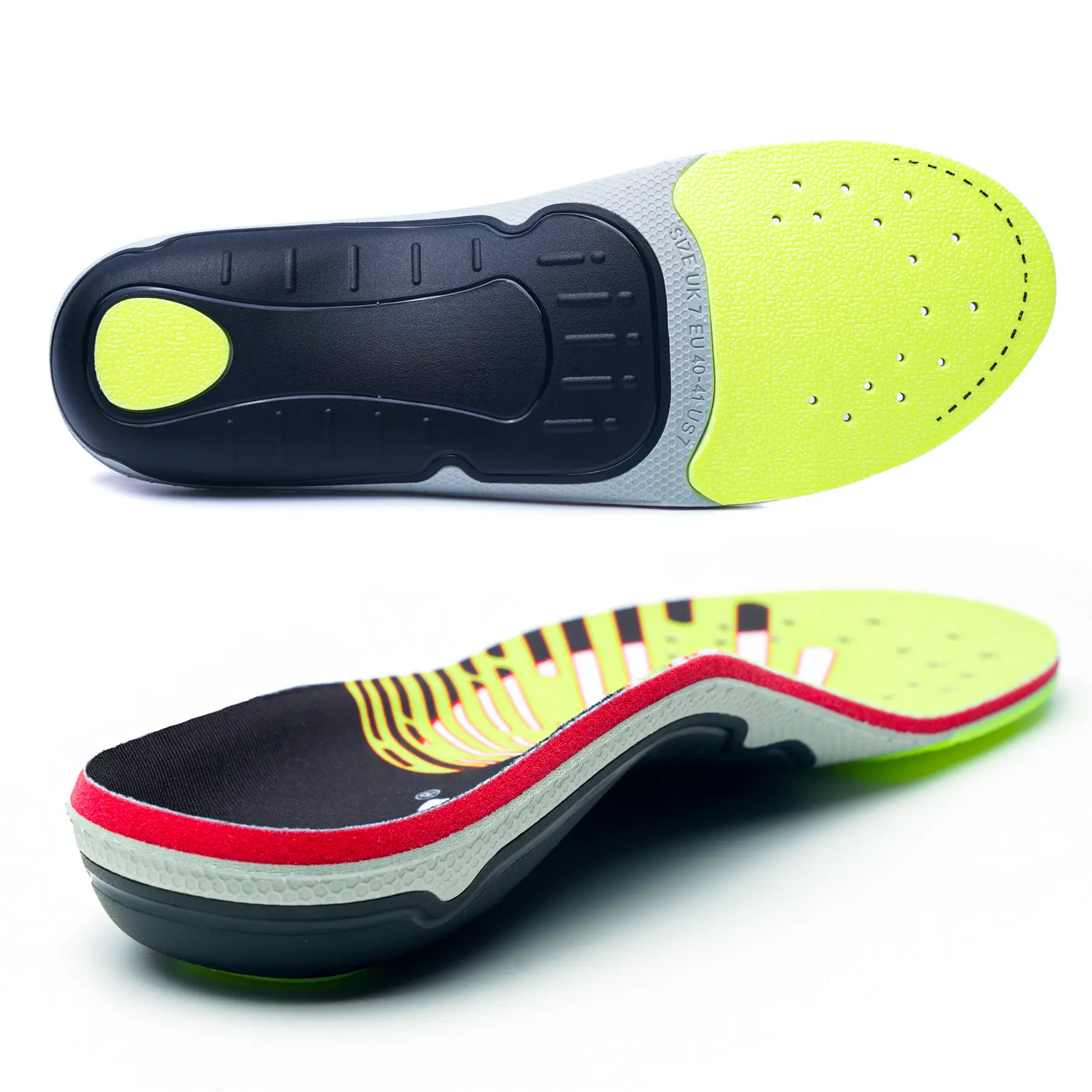 Orthopedic Sport Insole Plantar Fasciitis Flat Foot High Arch Support Men Women Sneaker Orthotic Plantillas Insert Shoe Sole product view