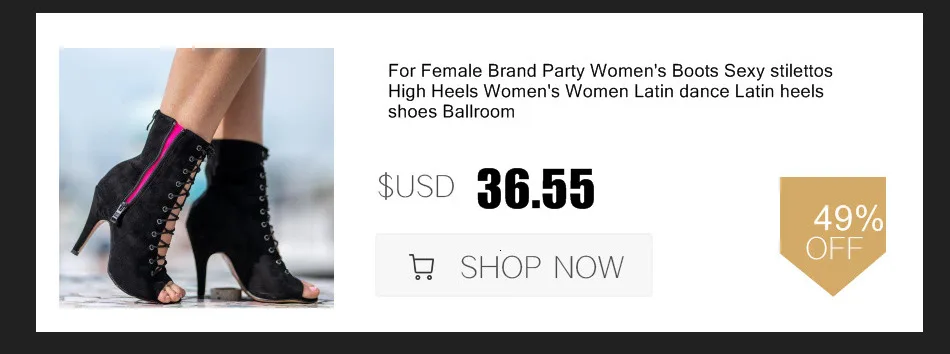 Women's 2020 Brand Party Boots Women's Sexy stilettos High Heels Footwear Women Latin dance heels shoes Latin 2020 For Ballroom detail