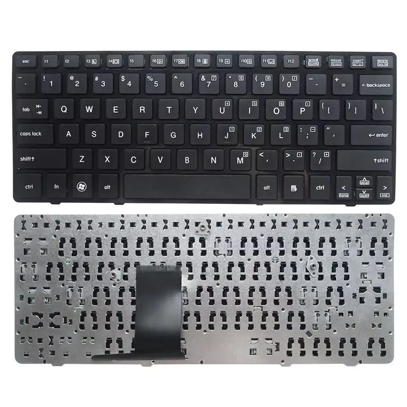 UK/US/BR/SP/RU NEW keyboard for HP EliteBook 2570 2570P 2560 2560p England Laptop KB SILVER frame detail