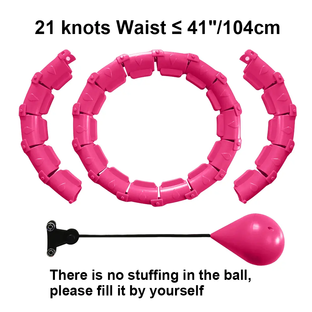 21/24/27/30 Knots Sport Fitness Hoops Abdominal Thin Waist Exercise Massage Hoop Fitness Equipment Gym Home Training Weight Loss product view