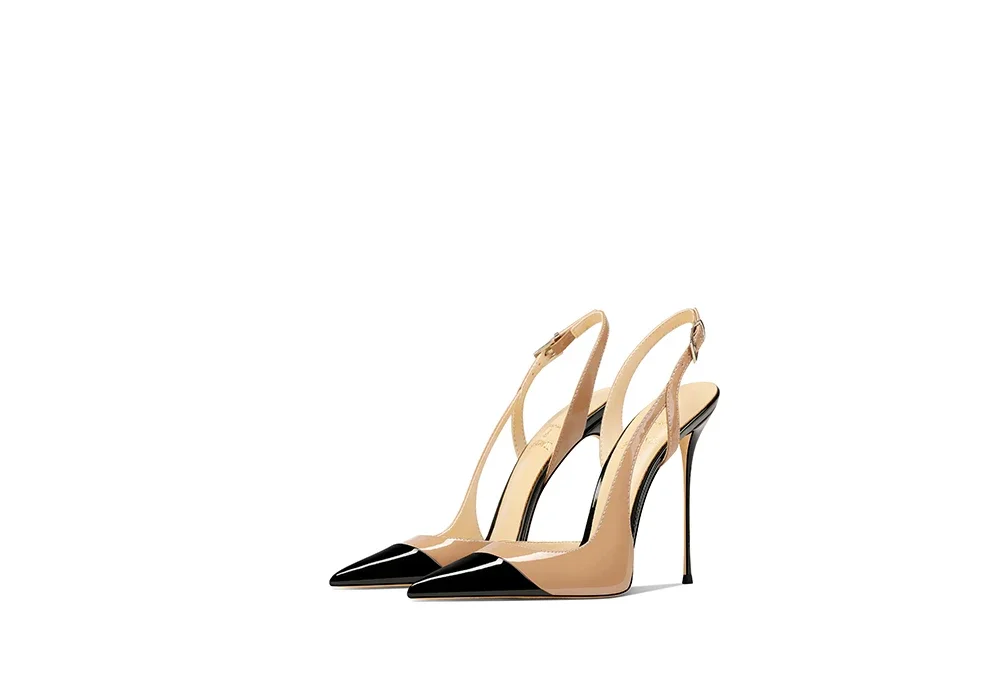 White Patent Leather Design with a High-End and Non-Tiring Foot Feel. 2026 New Pointed and Slim Heeled High Heels for Women detail