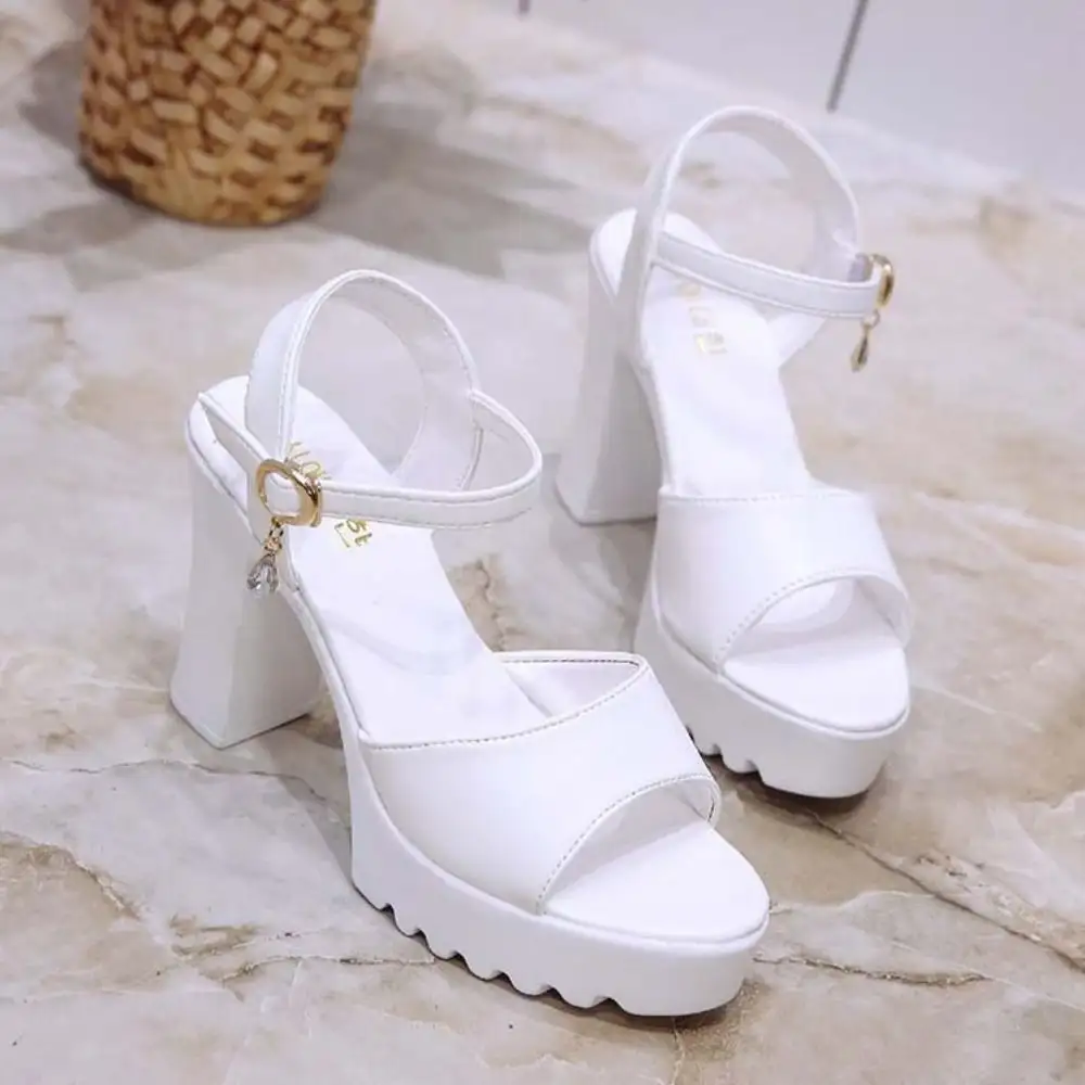 Fashion Fish Mouth High Heel Sandals Buckle Slope Non-slip Wedges Sandals Casual Comfortable Women's Sandals Summer product view