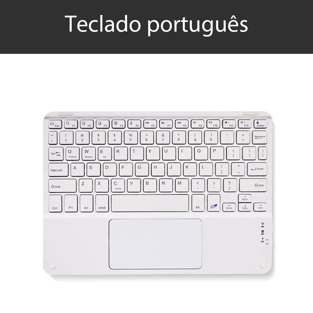 Extra Long Standby Wireless Keyboard For Android IOS Windows Samsung Apple Phone Tablet Keyboard White Ipad Keyboard And Mouse product view