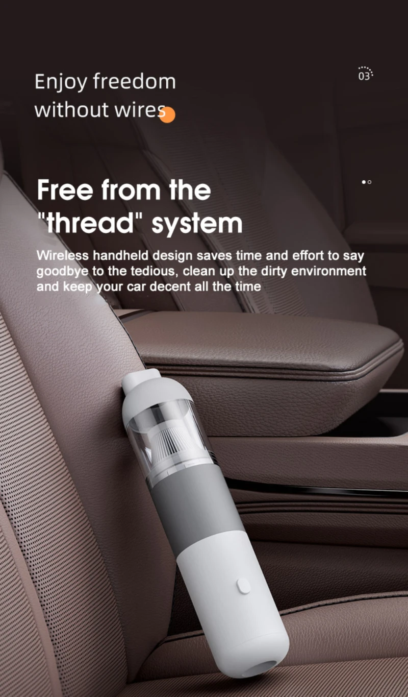 Car Vacuum Cleaner Keyboard Desktop Corner Car Home Wireless Handheld Vacuum Cleaner USB Charging Mini Portable Home Appliances detail