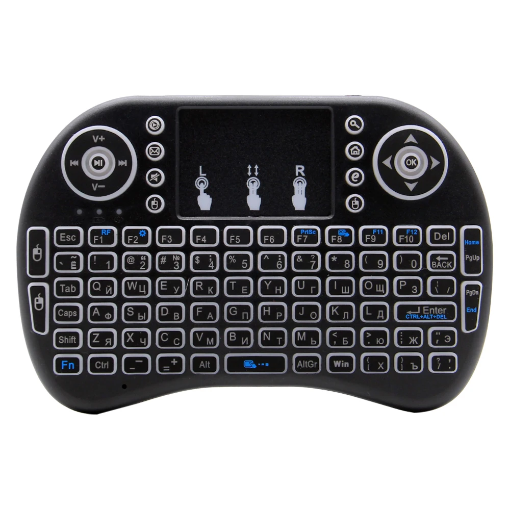i8 Mini Wireless Battery Keyboard 2.4GHz English Language Air Mouse With Touchpad Handheld for Laptop Android TV Box PC detail