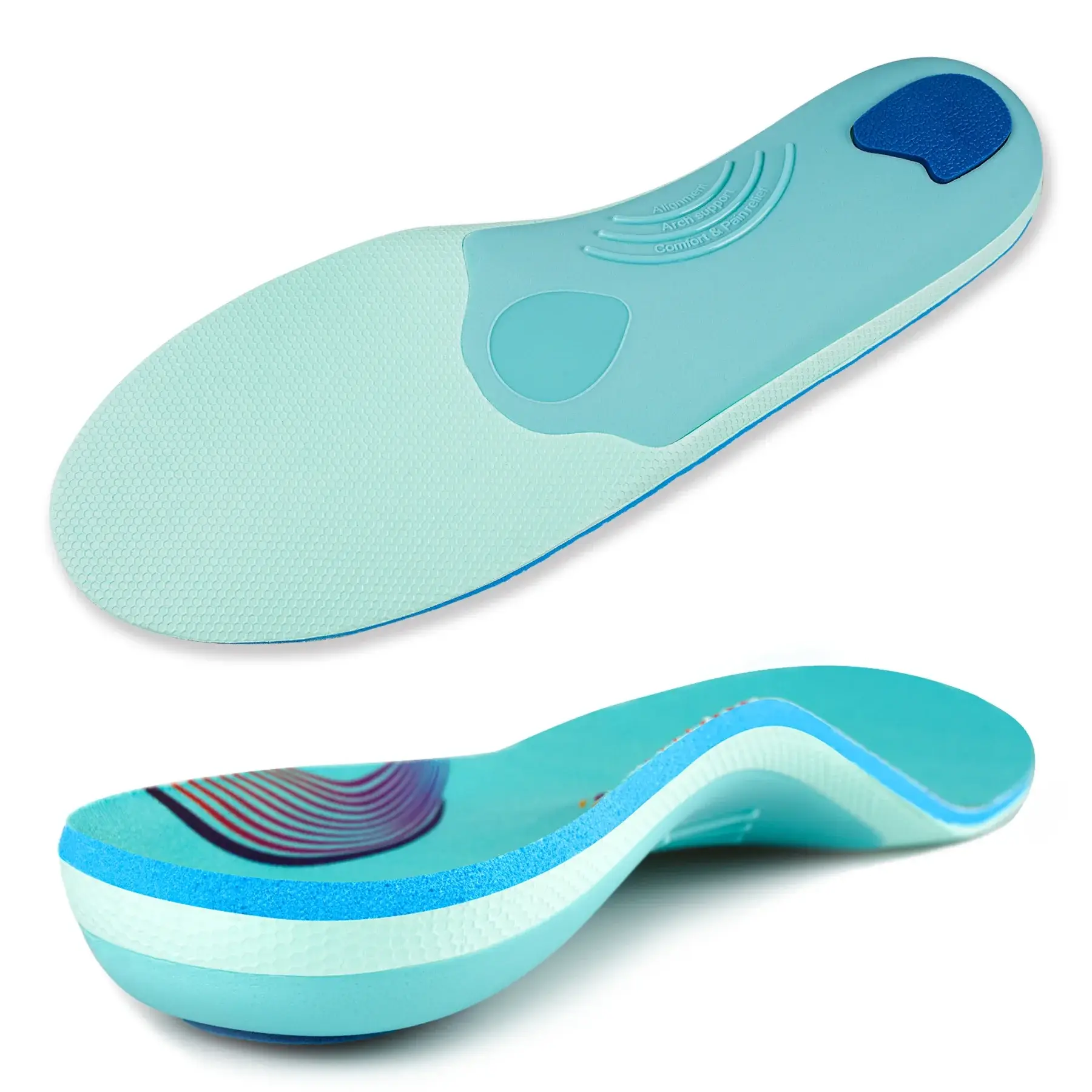 Flat Feet Template Arch Support Orthopedic Insoles,Men Women Plantar Fasciitis Heel Pain Orthotics Insoles Sneakers Shoe Inserts product view