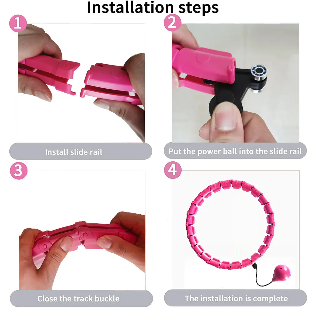 21/24/27/30 Knots Sport Fitness Hoops Abdominal Thin Waist Exercise Massage Hoop Fitness Equipment Gym Home Training Weight Loss product view