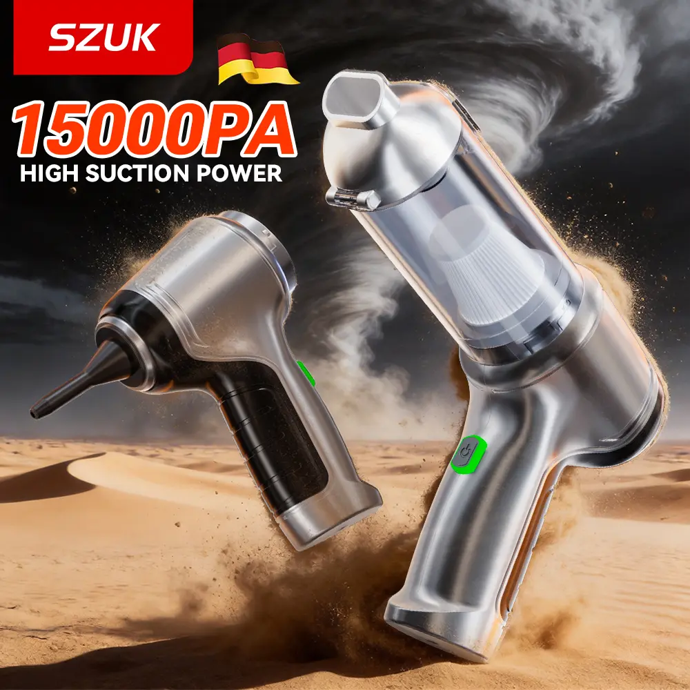 SZUK Wireless Portable Car Vacuum Cleaner Strong Suction Handheld Vacuum Home & Car Dual Use Robot Cleaner For Desktop Keyboard product view