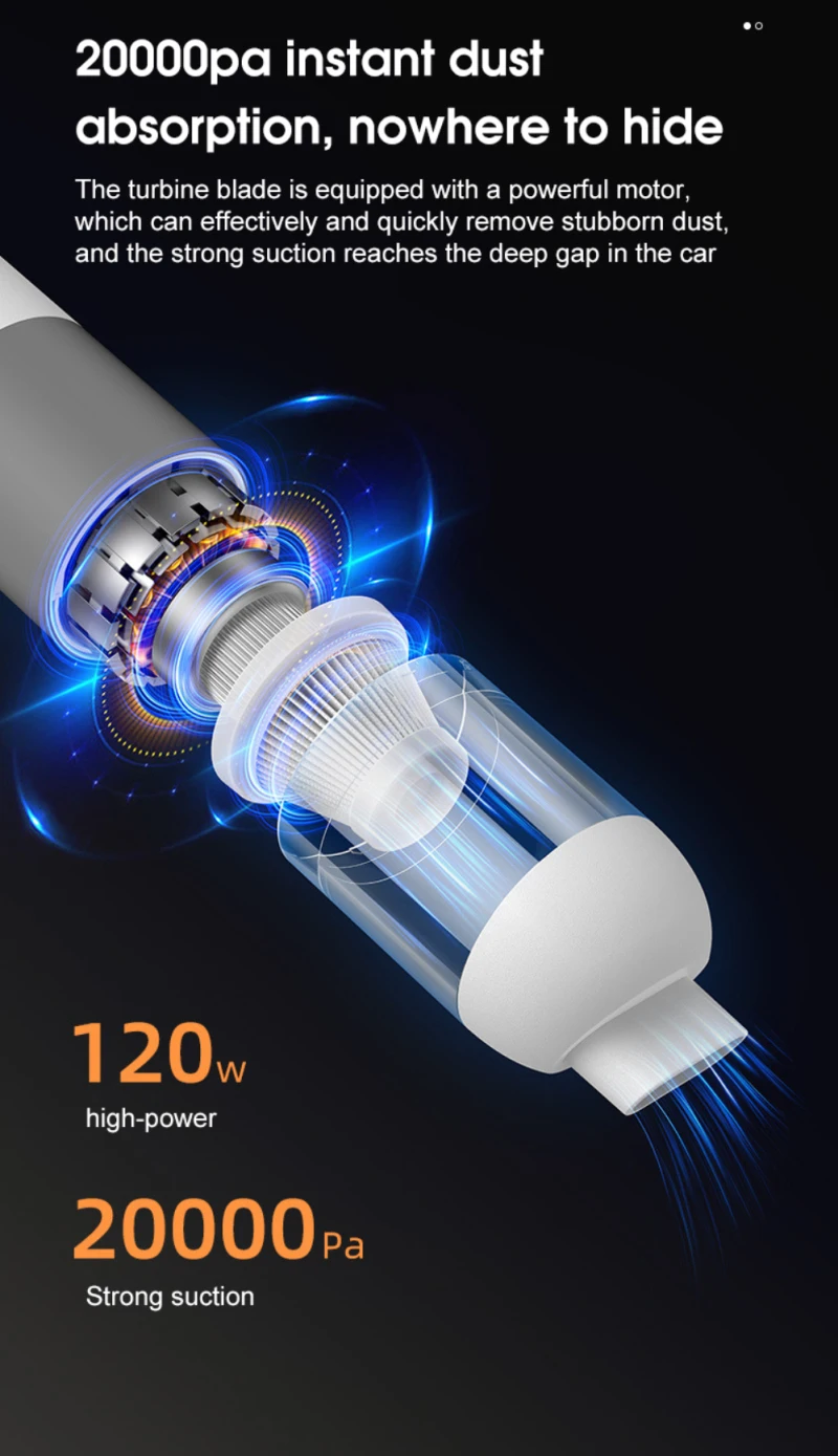 Car Vacuum Cleaner Keyboard Desktop Corner Car Home Wireless Handheld Vacuum Cleaner USB Charging Mini Portable Home Appliances detail