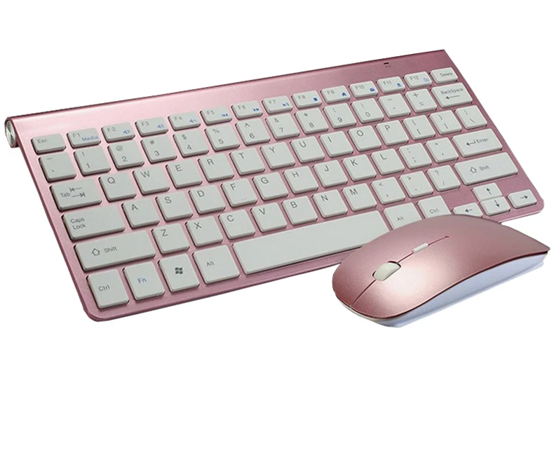 2.4G Wireless Keyboard and Mouse Combo Mini Korean Russian Spanish Hebrew Arabic Keyboard Mouse Set For Notebook Laptop Mac detail