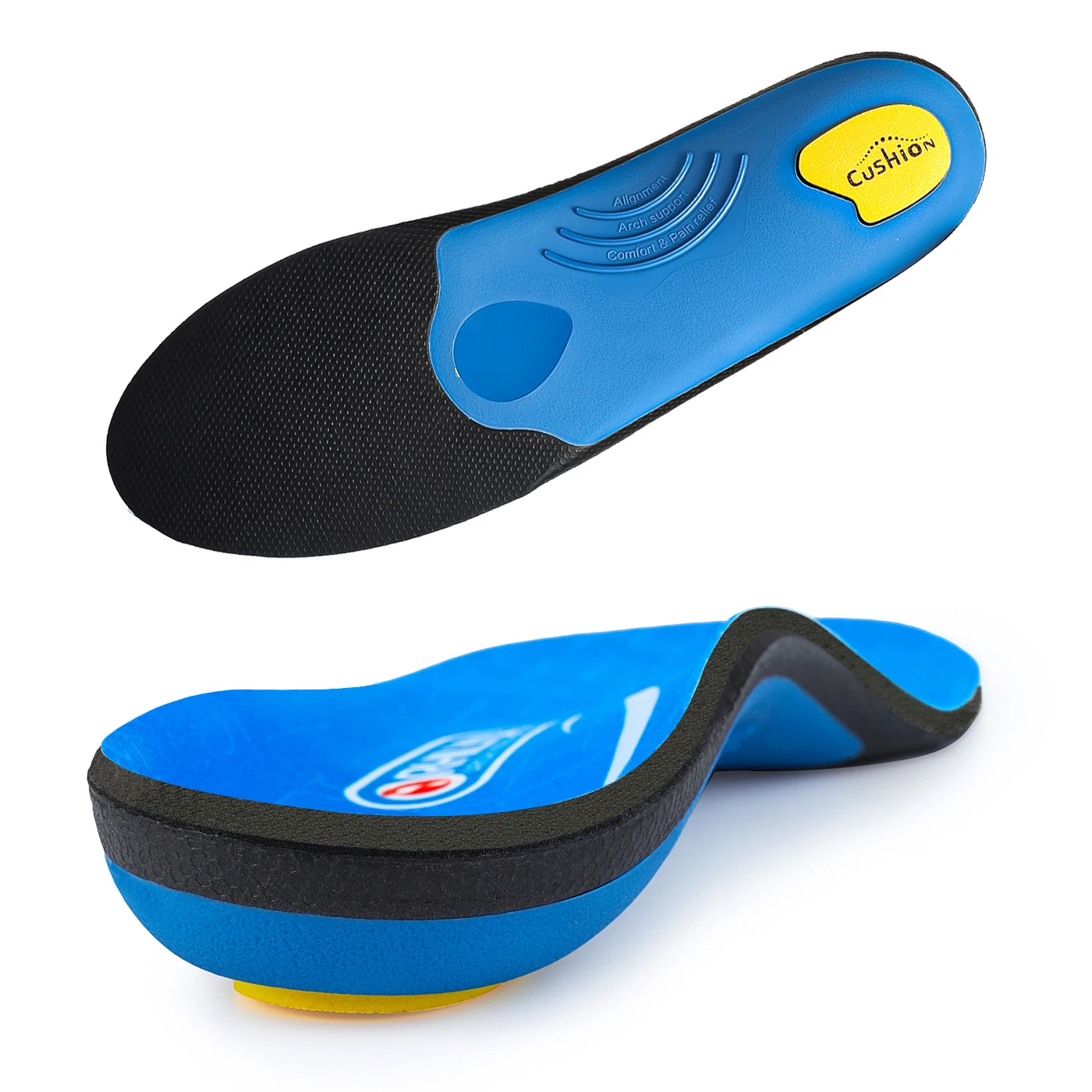 Flat Feet Template Arch Support Orthopedic Insoles,Men Women Plantar Fasciitis Heel Pain Orthotics Insoles Sneakers Shoe Inserts detail
