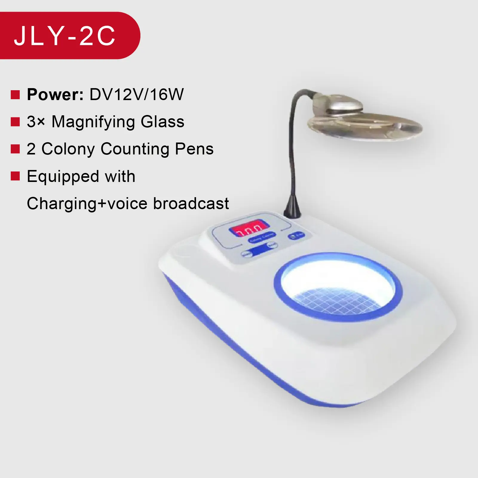 Digital Colony Counter XK97-A 220V  Bacterial Colony Counting Device Semi-Automatic Lab Colony Counter with LED Display product view
