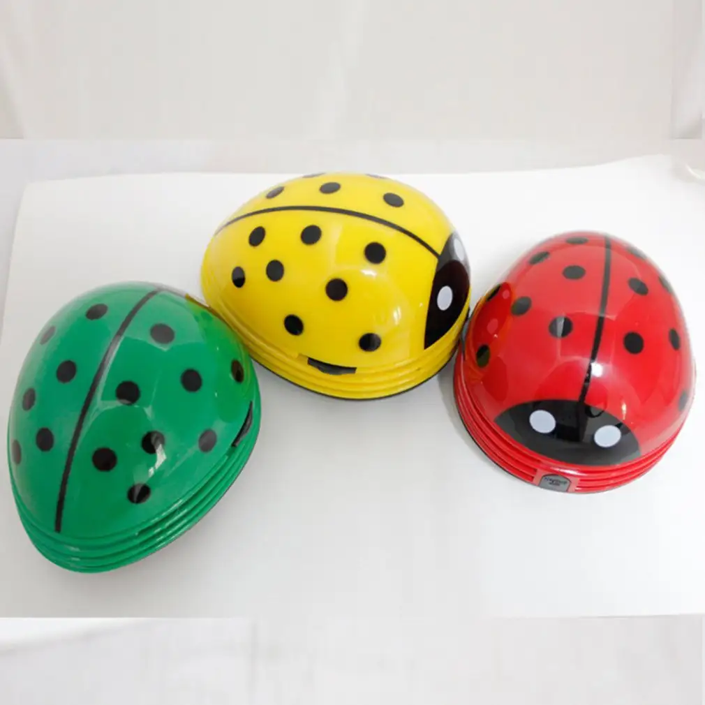 Cute Ladybug Desktop Vacuum Cleaner Dust Collector for Home Office Table Mini Cleaning Brush Keyboard Cleaner Dropshipping Hot product view